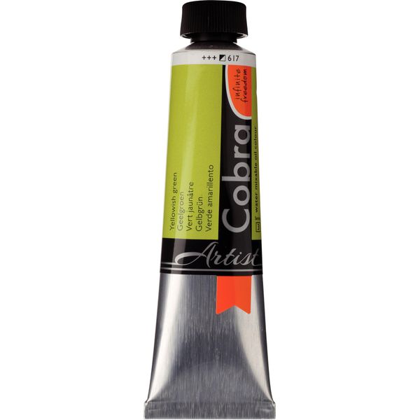 Cobra Artist Pittura Ad Olio Miscelabile Con Acqua In Tubetto 40 Ml Giallo-Verde 617-image
