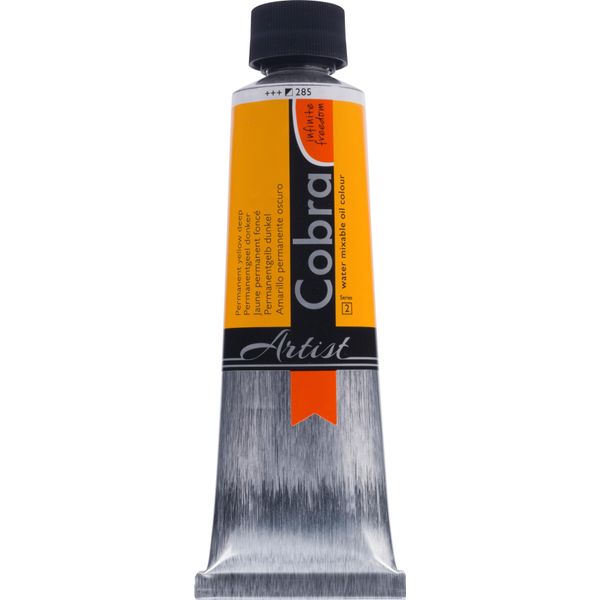 Cobra Artist Olio Miscibile All'acqua Tubo 150 Ml Giallo Permanente Scuro 285-image