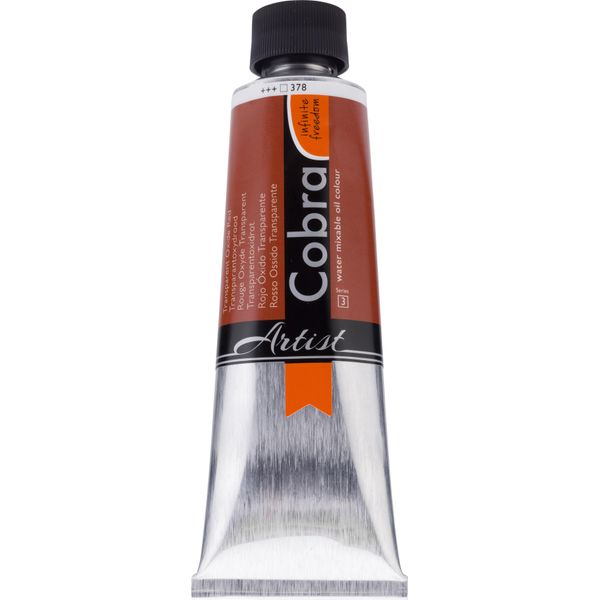 Cobra Artist Vernice Ad Olio Miscelabile Con Acqua Tubo 150 Ml Rosso Ossido Trasparente 378-image