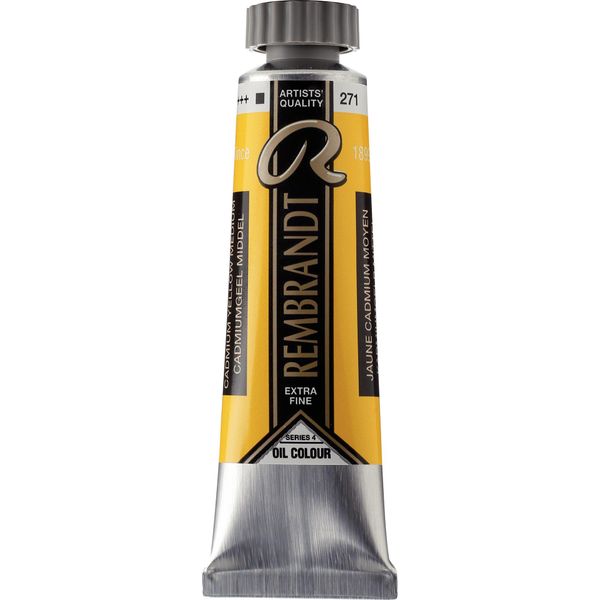 Rembrandt Colore A Olio In Tubetto 15 Ml Giallo Cadmio Medio 271-image