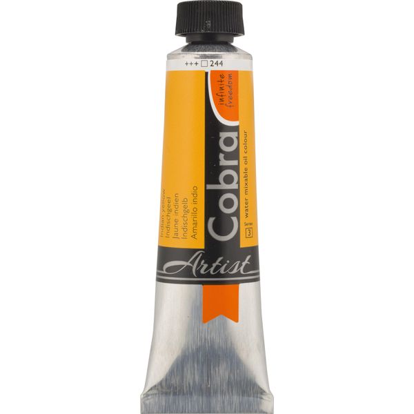 Cobra Artist Pittura Ad Olio Miscelabile Con Acqua In Tubetto Da 40 Ml, Giallo Indiano 244-image