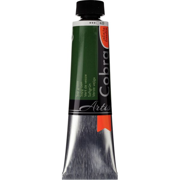 Cobra Artist Pittura Ad Olio Miscelabile Con Acqua In Tubo Da 40 Ml, Verde Linfa 623-image