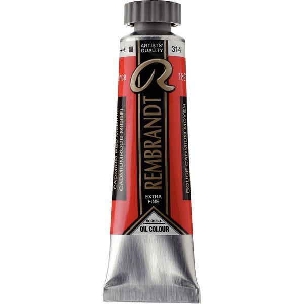 Colore Ad Olio Rembrandt In Tubetto 15 Ml, Rosso Cadmio, Medio 314-image