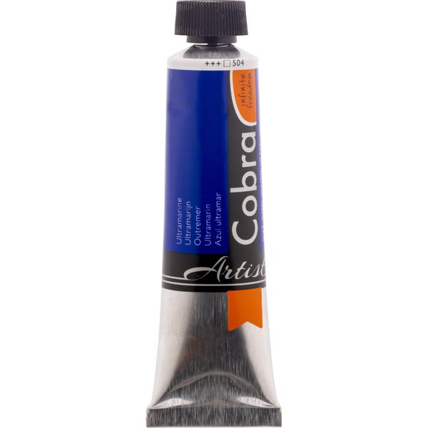Cobra Artist Pittura Ad Olio Miscelabile Con Acqua In Tubetto 40 Ml Ultramarino 504-image