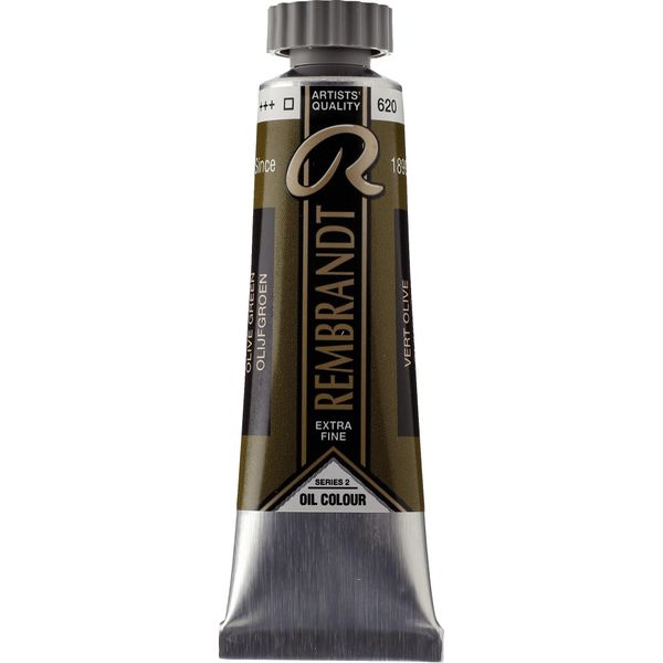 Vernice Ad Olio Rembrandt In Tubetto 15 Ml, Verde Oliva 620-image