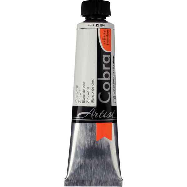Cobra Artist Olio Miscibile All'acqua Tubo 40 Ml Bianco Zinco 104-image