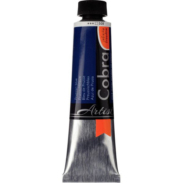 Cobra Artist Vernice Ad Olio Miscelabile All'acqua Tubo Da 40 Ml Blu Di Prussia 508-image