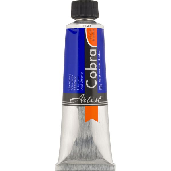Cobra Artist Vernice Ad Olio Miscelabile Con Acqua In Tubetto 150 Ml Blu Oltremare 504-image