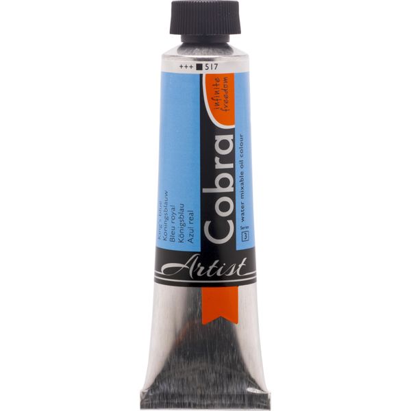 Cobra Artist Vernice Ad Olio Miscelabile Con Acqua In Tubo Da 40 Ml, Blu Reale 517-image