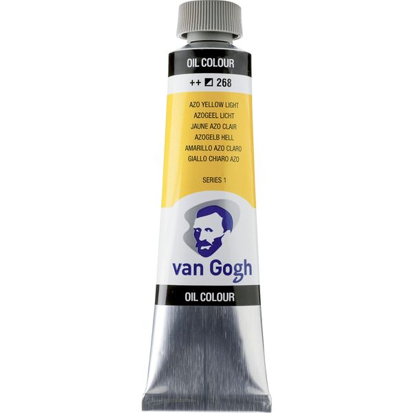 Vernice Ad Olio Van Gogh In Tubetto 40 Ml, Giallo Azoico Giallo Chiaro 268-image