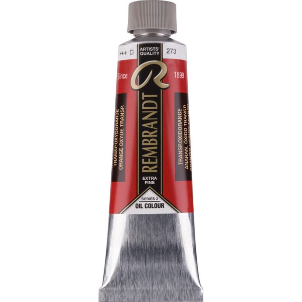 Vernice Ad Olio Rembrandt In Tubetto 150 Ml, Ossido Trasparente Arancione 273-image
