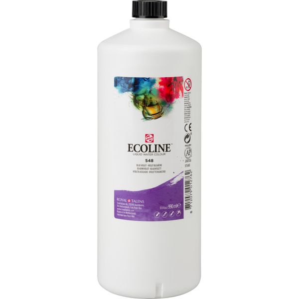 Ecoline Bottiglia Di Acquerello Liquido 990 Ml Blu-Viola 548-image