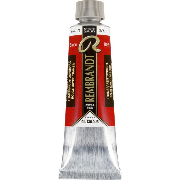 Vernice Ad Olio Rembrandt In Tubetto 150 Ml, Rosso Ossido Trasparente 378-image