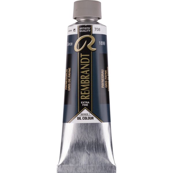 Vernice Ad Olio Rembrandt In Tubetto 150 Ml, Tonalità Payne Grey 708-image