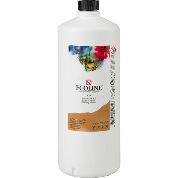 Ecoline Bottiglia Di Acquerello Liquido 990 Ml Giallo Ocra 227-image
