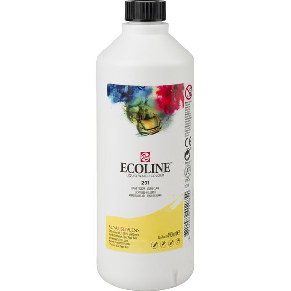 Ecoline Acquerello Liquido 490 Ml Giallo Chiaro 201-image