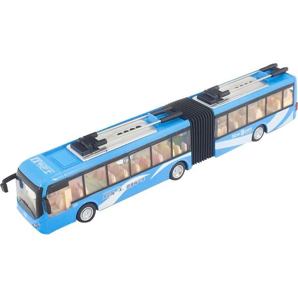 1:48 CS0133 Elettronico City Bus Light Car Giocattolo Educativo Per Il Trasporto Dei Bambini Modello (Blu)-image