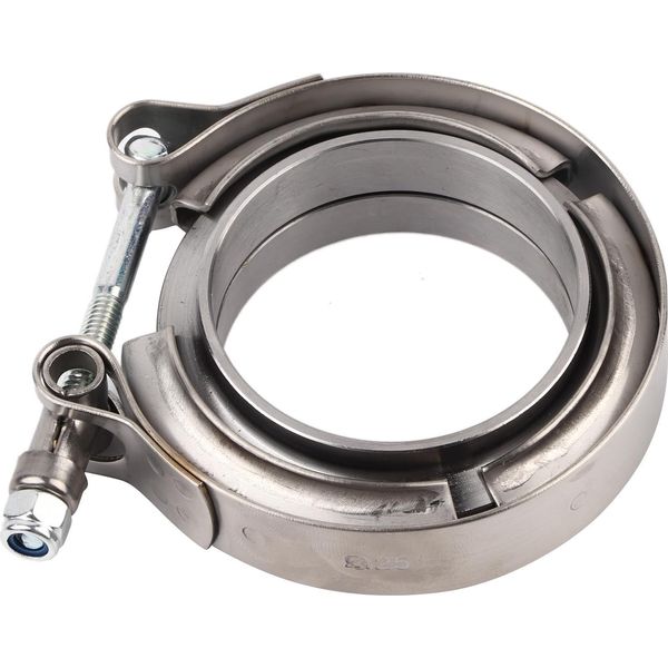 Adattatore Per Tubi Di Scarico, Kit Di Morsetti A V Per Turbo In Acciaio Inox 304 Per Cat Back-image