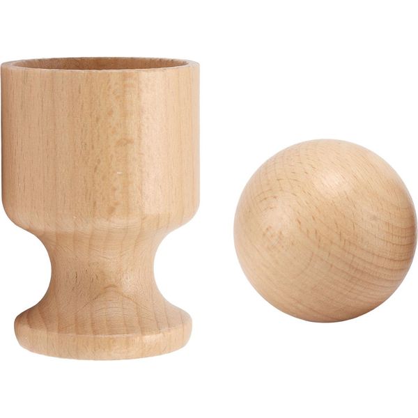 Palla Di Legno Che Afferra Il Giocattolo Apprendimento Della Motricità Fine Educazione All'esercizio Di Presa Per Bambini-image