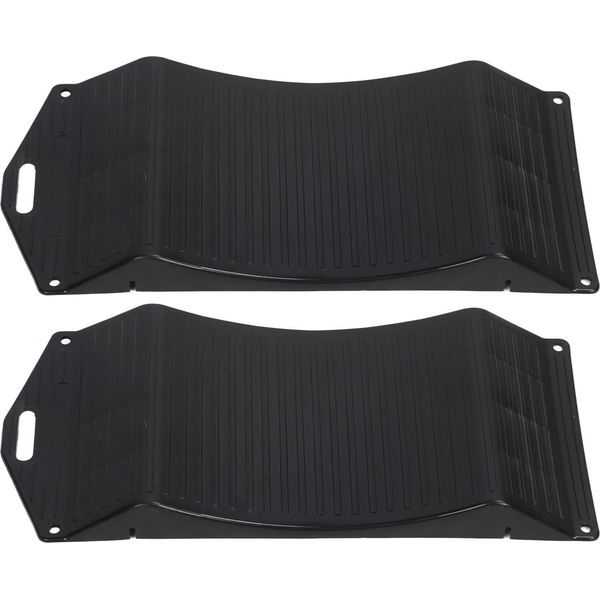 2Pz Rampe Salva Pneumatici Rampe Di Spostamento Del Carico Per Auto Camion Suv Rv Trailer Camper 18P: 44.4X19.5X3.5 Cm/17.48X7.67X1.37In-image