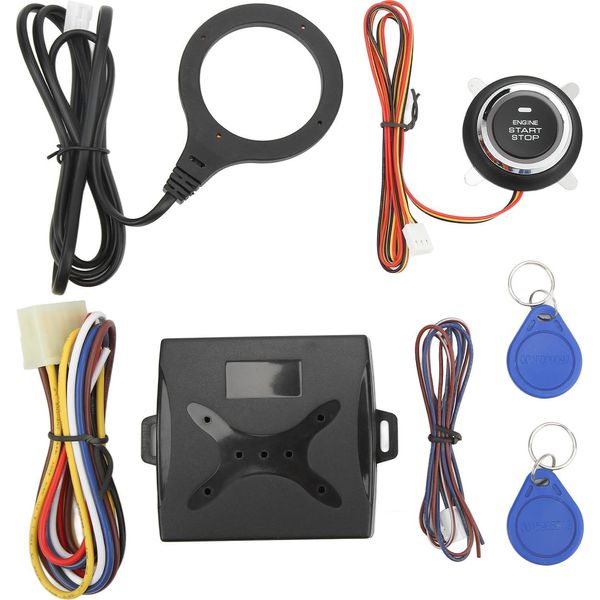 Kit Di Accensione Push To Start Per Auto Pulsante Di Arresto Del Motore Intelligente Sistema Keyless Go Universale Per Veicoli A 12 V-image