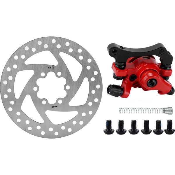 140 -Mm -Dischi Freno -Pinza Freno -Kit 6 -Fori -Trascinatore In Lega Di Alluminio Per Scooter Elettrici-image