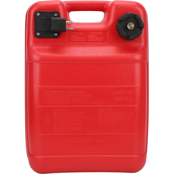 Serbatoio In Plastica Per Barca 24 L Motore Fuoribordo Marino Portatile Con Scarico Design Rosso Smontaggio Per Yamaha-image
