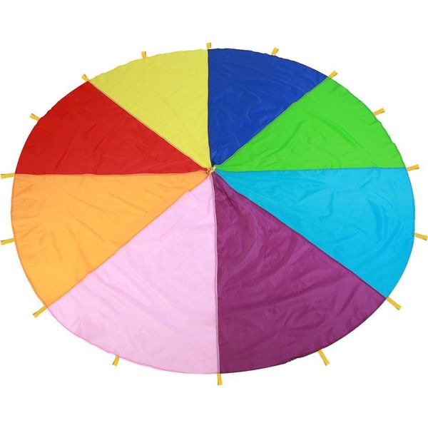 Bambini Giocare Multicolore Arcobaleno Paracadute Bambini Gioco All'aperto Sviluppo Di Formazione (3M)-image