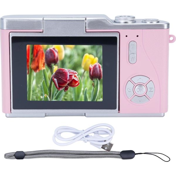 Fotocamera Digitale 1080P 48 Mp 2,4 Zoll Hd Display 8X Zoom Elettronico Video Rosa-image