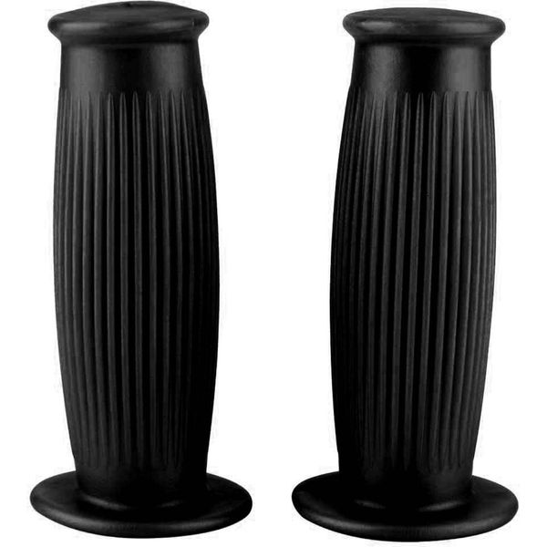 Coppia Di Manopole Da 1 Pollice 25/28Mm Universali Moto Vintage Tpu Manubrio Nero Nero-image