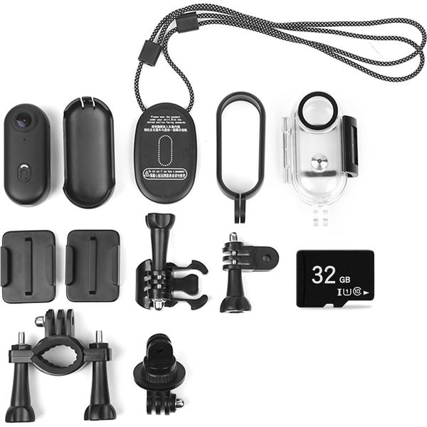 1080P Tiny Action Camera Wifi Sport 120° Wide Angle Lens Video Con Cordino Magnetico - Retro -Clip -Clip Custodia Resistente All'acqua-image