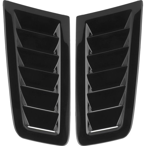 2Pcs Universale Cofano Ventilazione Cofano Auto Parti Esterne Per Focus Rs Mk2 Stylegloss Black-image