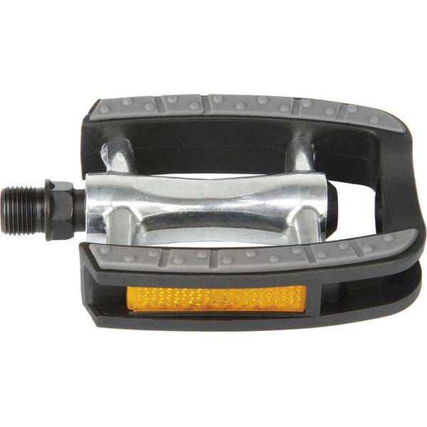 M-Wave Steady C Pedali Bicicletta Pedali Antiscivolo 9/16" Pedali Trekking Con Riflettore Pedale Bicicletta"-image