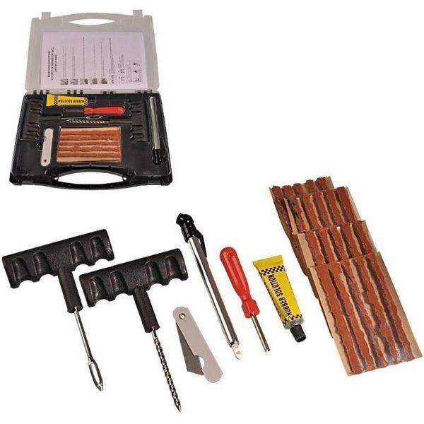 Kit Di Riparazione Pneumatici Auto Kit Di Riparazione Pneumatici Kit Di Riparazione Forature Strumenti Pneumatico Sgonfio-image