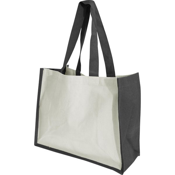 Westford Mill Printers Borsa Di Iuta / Shopper / Shopping Bag, 21 Litri (2 Pezzi/Confezione) BC4539 (Taglia Unica) (Nero)-image