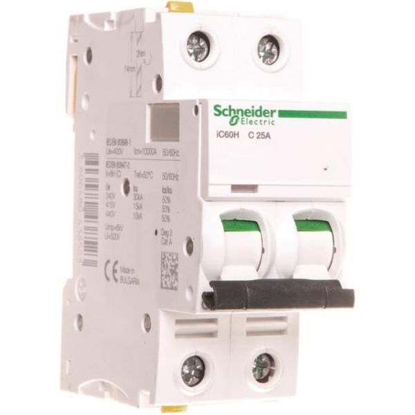 Interruttore Automatico 2P C 25A 10Ka Ac Ic60H-C25-2 A9F07225-image