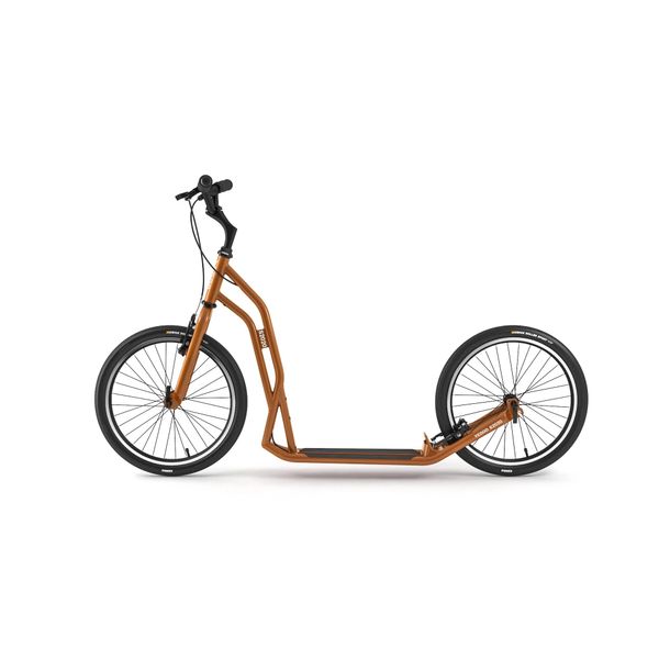 Yedoo S2020 Scooter Scooter - Per Adulti E Ragazzi, Fino A 150 Kg, Con Pneumatici 20/20 E Manubrio Regolabile Arancio-image
