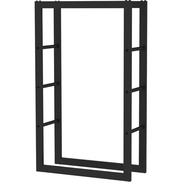 Porta Legna Da Ardere Toboli All'esterno E All'interno, Portata Fino A 150 Kg, 100 X 25 X 60 Cm, Porta Legna Da Ardere In Metallo Verniciato A Polvere, Porta Legna Da Ardere Indipendente-image