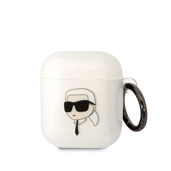 Karl Lagerfeld Kla2Hniktct Airpods 1/2Cover Trasparente Karl's Head-image