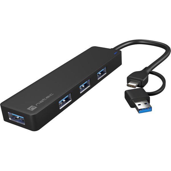 Natec Natec Mayfly Usb 3.2 Gen 1 (3.1 Gen 1) Tipo-A + Tipo-C 5000 Mbit/S Nero-image