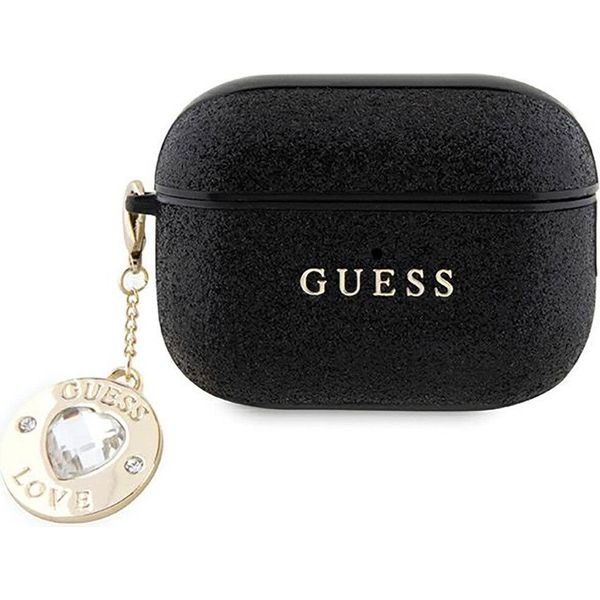 Guess Guap2Pgehcdk Airpods Pro 2 (2022/2023) Cover Czarny/Nero Cuore Glitterato Fisso Fascino Diamante-image