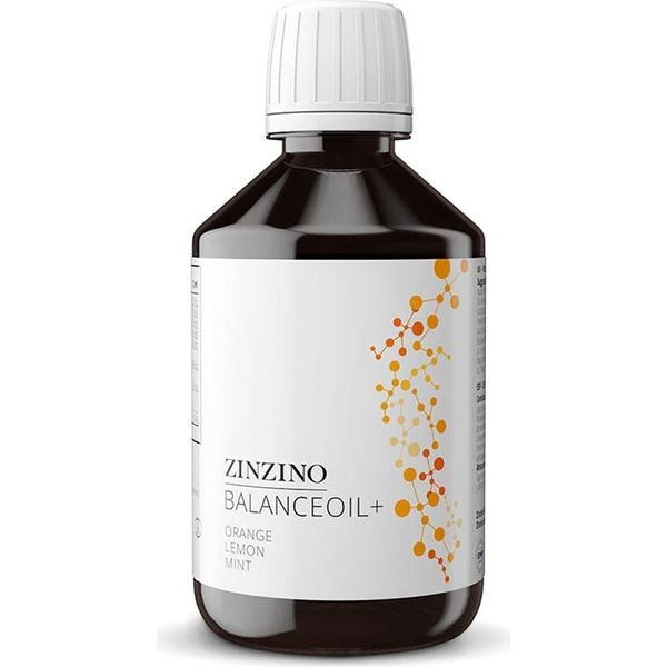 Zinzino Balanceoil+ 300Ml - Gusto Arancio-Limone-Menta, Olio Di Pesce Omega-3, D3-image