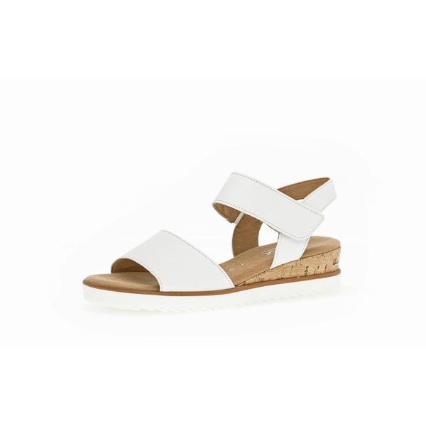 Gabor Genua Sandalo Da Donna - Sandali Con Cinturino Bianco Elegante Nuovo-image