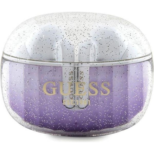 Guess Cuffie Bluetooth Gutwshdgkeeutws + Docking Station Viola/Purple Glitter Gradient-image