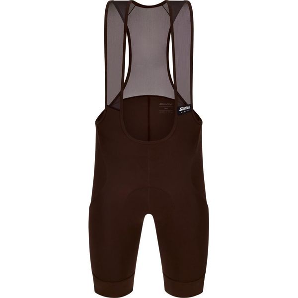 Santini Pantaloncini Corti Da Ciclismo Con Bretelle - Rtr - Marrone 3XL-image
