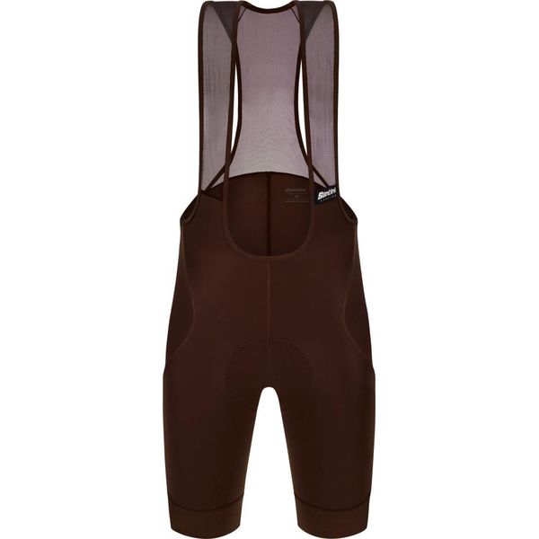 Santini Pantaloncini Corti Da Ciclismo Con Bretelle - Rtr - Marrone L-image