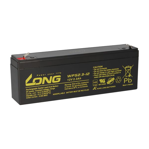 Batteria Kung Long WPS2.3-12 12V 2,3Ah Agm Al Piombo Senza Manutenzione Vds-image