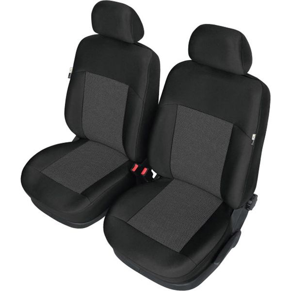 Coprisedili Auto Coprisedili Auto Anteriori 1+1 Nero Per Renault Laguna-image