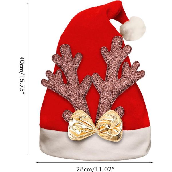Cappello Da Babbo Natale, Caldo, Oggetto Di Scena Per Feste Cosplay, Decorazione Per Bambini, Adulti, Regalo Di Natale-image
