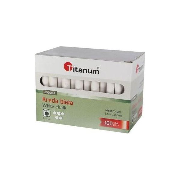 Gesso Scolastico Bianco 100 Pz Titanum-image